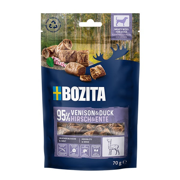 Bozita Snacks Meaty Bites Hirsch & Ente Duo-Protein