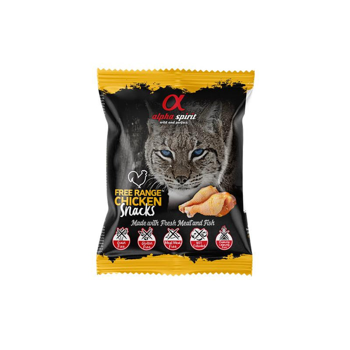 alpha spirit Cat Snack gewürfelt 50g