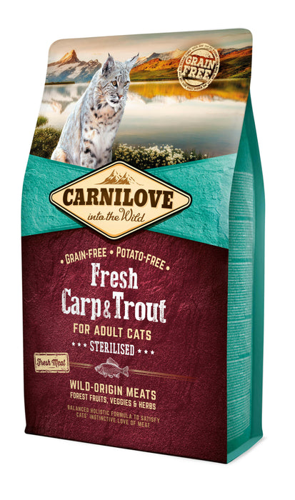 Carnilove Cat Adult Fresh -  Carp & Trout/Sterilised.