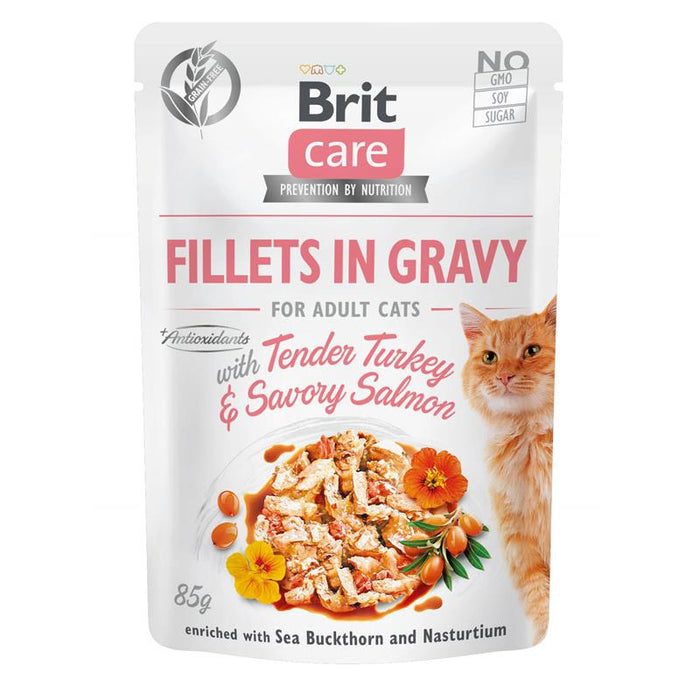 Brit Care Cat  Fillets in Gravy 24x85g