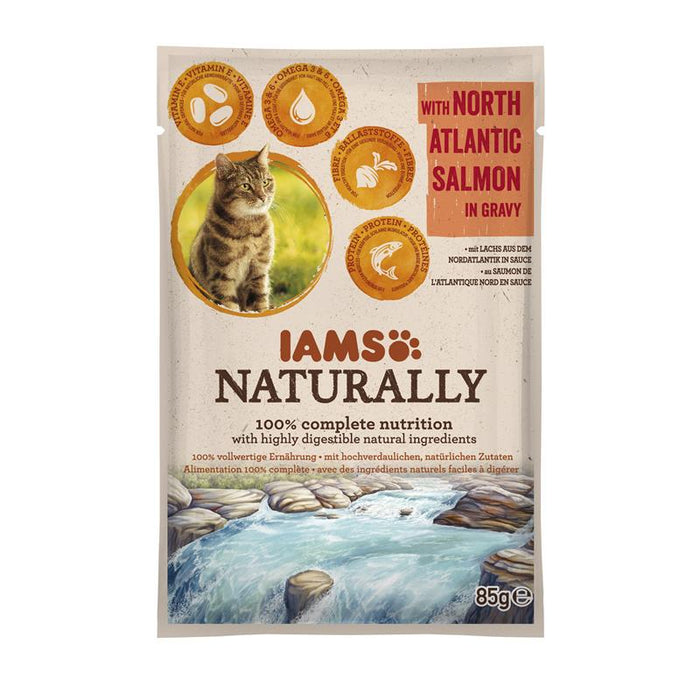 IAMS Naturally Adult Nassfutter PB 85g
