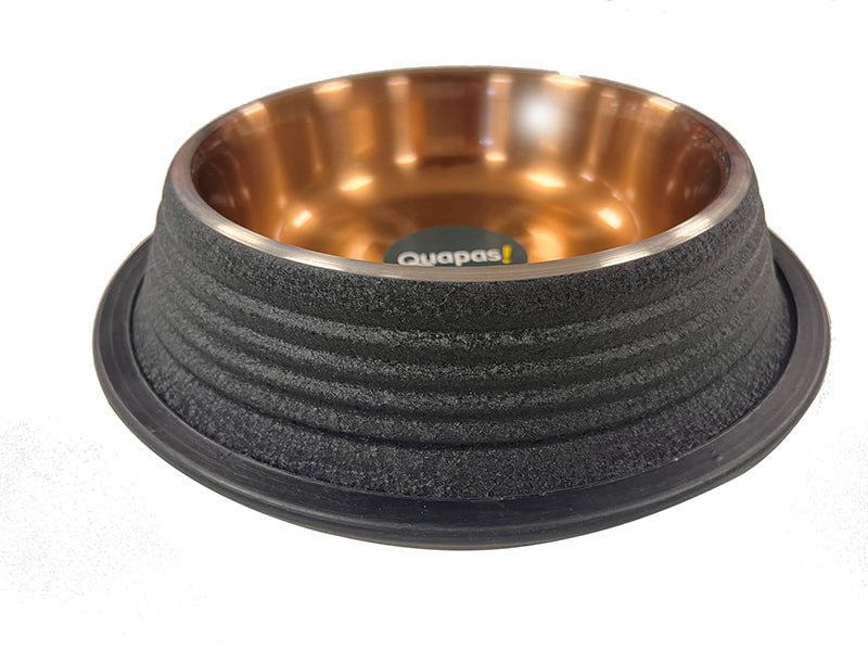 Quapas Dog Bowl non-skid Black