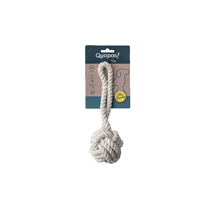 Quapas Dog Toy Rope Ball Natural