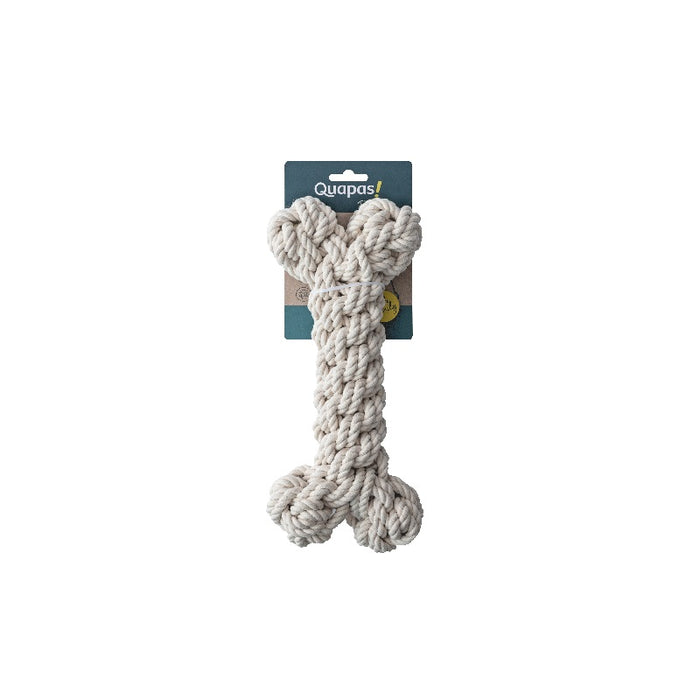 Quapas Dog Toy Rope Bone Natural