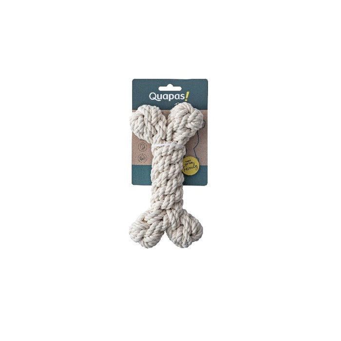 Quapas Dog Toy Rope Bone Natural