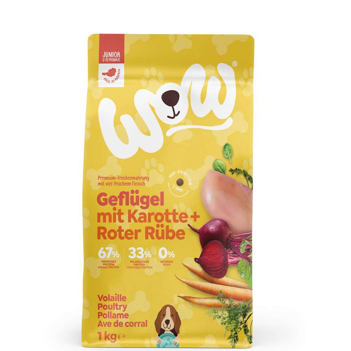 WOW DOG - Trockenfutter Minis Junior Geflügel