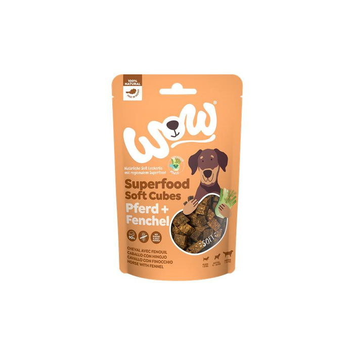 Wow Dog Superfood Soft Cubes Pferd mit Fenchel