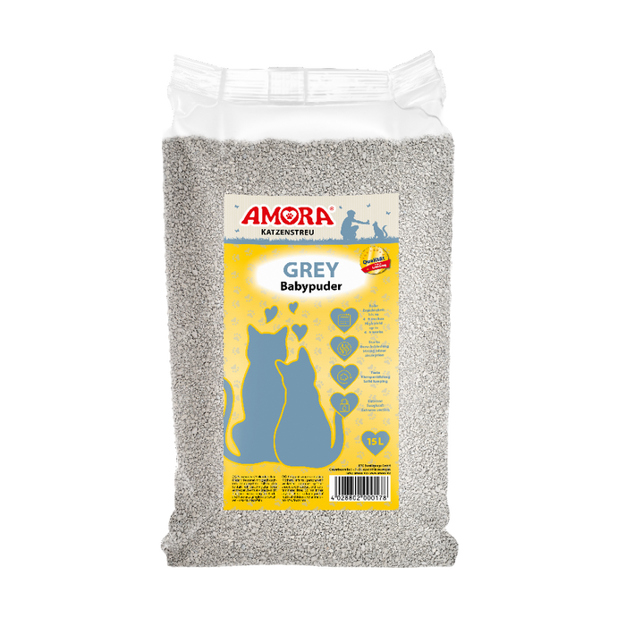 AMORA Katzenstreu Grey Compact  14kg