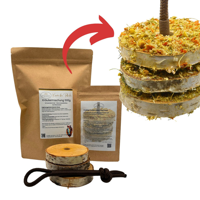 DIY Set Knabber Twister Pferdespielzeug