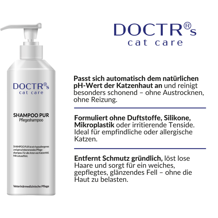 SHAMPOO PUR - Pflegeshampoo für Katzen