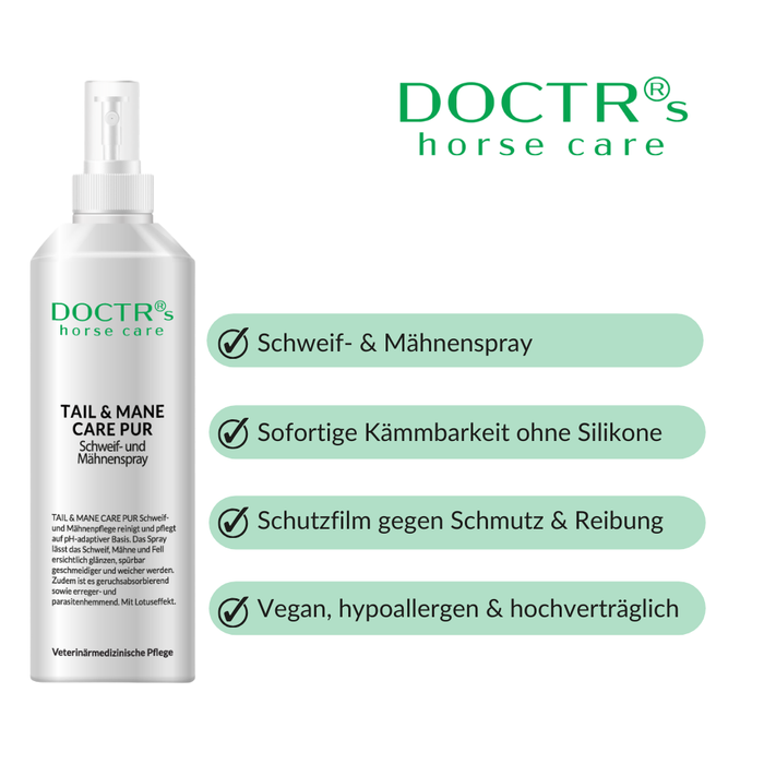 TAIL & MANE CARE PUR - Schweif- und Mähnenpflege für Pferde