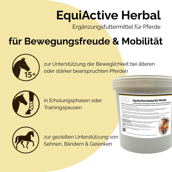 EquiActive Herbal 1kg – Kräutermischung zur Unterstützung von Beweglichkeit & Vitalität beim Pferd