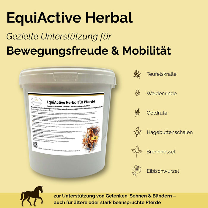 EquiActive Herbal 1kg – Kräutermischung zur Unterstützung von Beweglichkeit & Vitalität beim Pferd