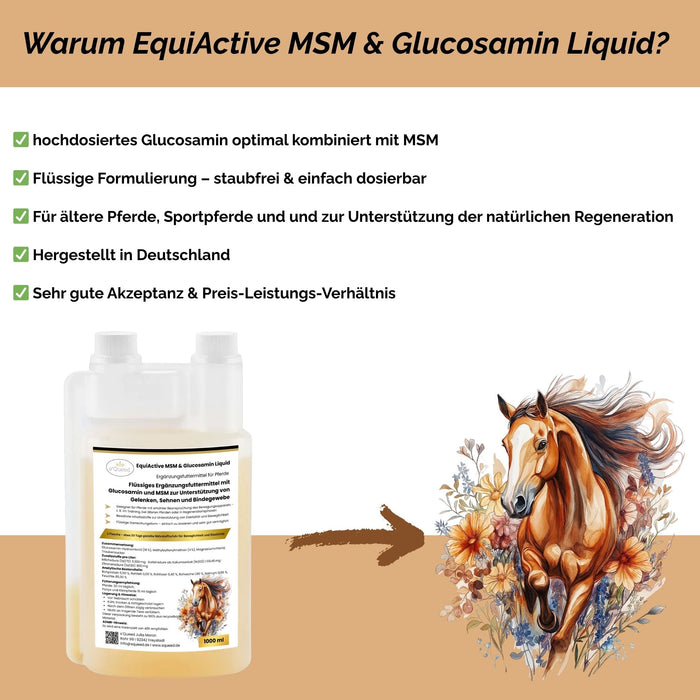 EquiActive MSM & Glucosamin Pferd Liquid 1000ml