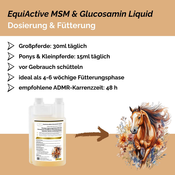 EquiActive MSM & Glucosamin Pferd Liquid 1000ml