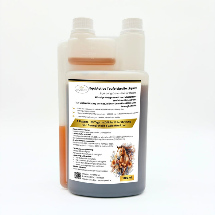 EquiActive Teufelskralle Liquid – Teufelskralle Pferd flüssig 1000 ml