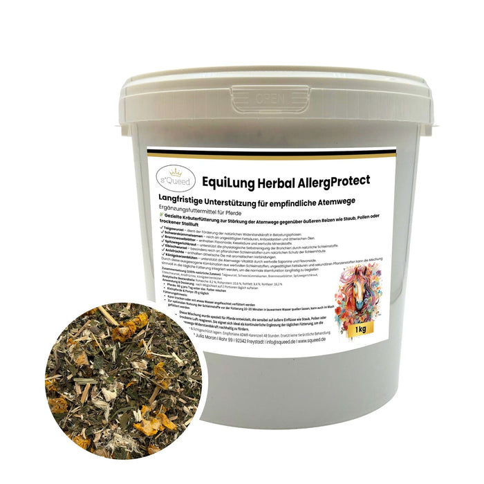 EquiLung Herbal AllergProtect – Hustenkräuter für Pferde zur Langzeitfütterung