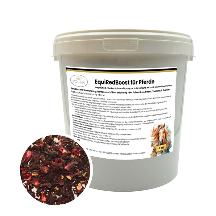 EquiRedBoost 2kg - Hagebutte & Hibiskus zur Unterstützung der Abwehrkräfte