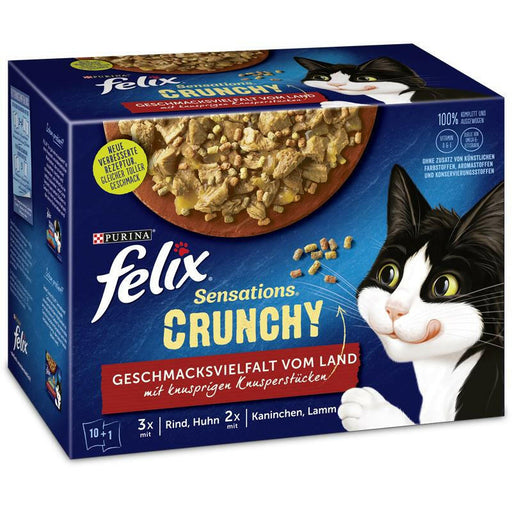 Felix Sensations Crunchy Land 10x85g + 1x40g