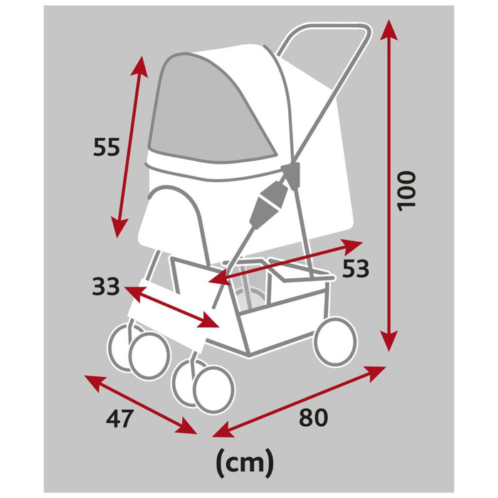 Buggy, 4,9 kg, grau