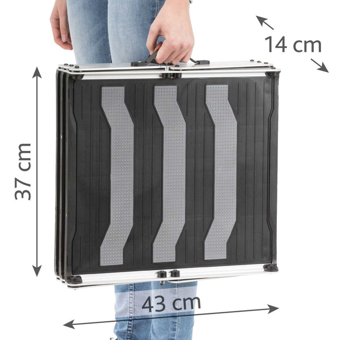 3-stufige Falt-Treppe, Aluminium/Kunststoff/TPR