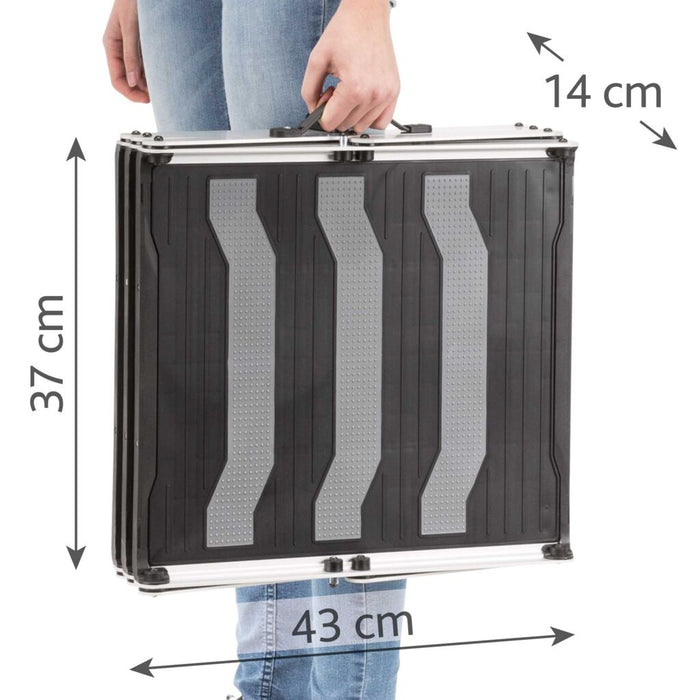 3-stufige Falt-Treppe, Aluminium/Kunststoff/TPR