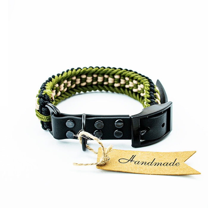 Halsband Tierluxe Wächter Handgemacht Paracord Biothane