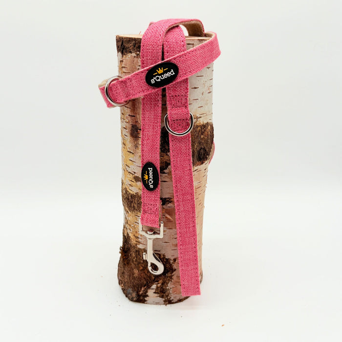 Hundehalsband-Set "Hempy" - Halsband + Leine + gravierte Hundemarke