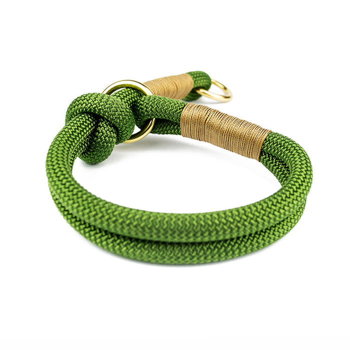 Hundehalsband Tierluxe Zugstopp Tau Seil Grün