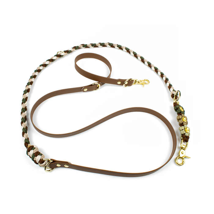 Hundeleine Tierluxe Blumen Biothane Paracord