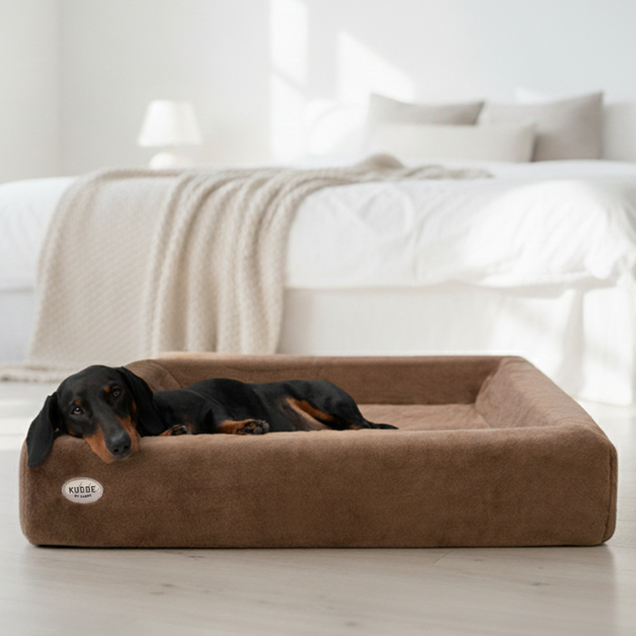 Hundebett KUDDE Kuschelfell (vegan)