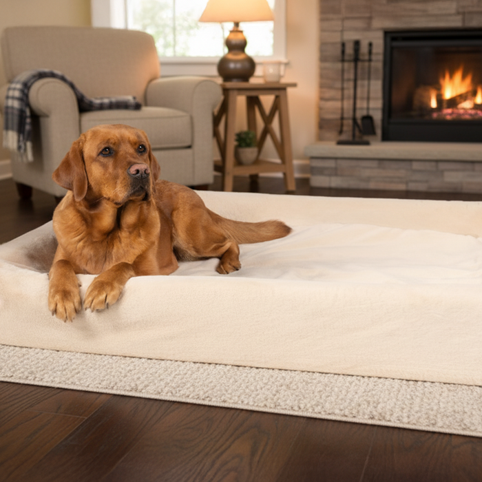 Hundebett KUDDE Kuschelfell (vegan)