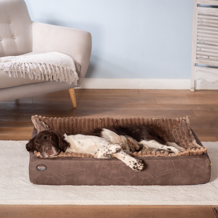 Hundebett KUDDE veganes Wildleder