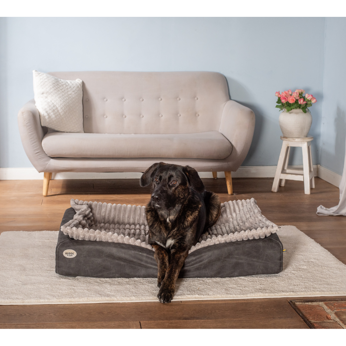 Hundebett KUDDE veganes Wildleder