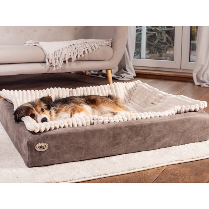 Hundebett KUDDE veganes Wildleder