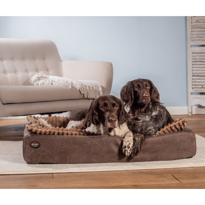 Hundebett KUDDE veganes Wildleder