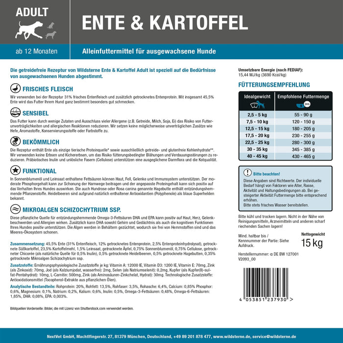 Wildsterne Classic Adult Ente + Kartoffel