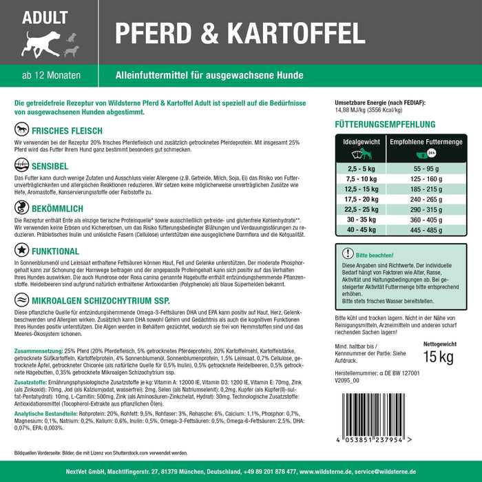 Wildsterne Classic Adult Pferd + Kartoffel