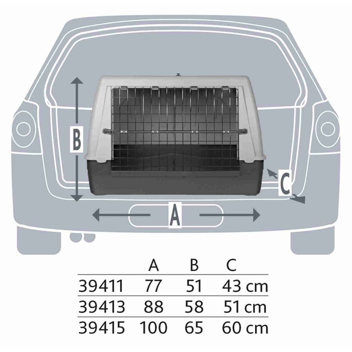 Transportbox Journey, schwarz/grau