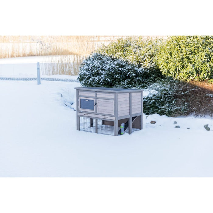 natura Kleintierstall XL mit Wärmedämmung, grau