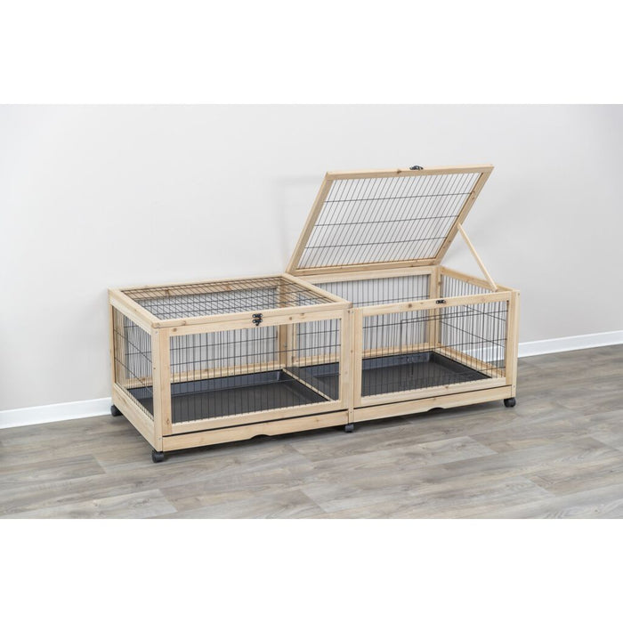 Indoor Gehege, Meerschw./Kaninchen, Holz/Metall