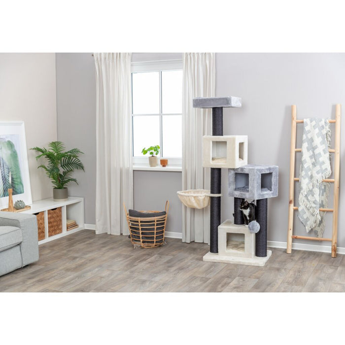 Kratzbaum Enzo, creme/grau/schwarz