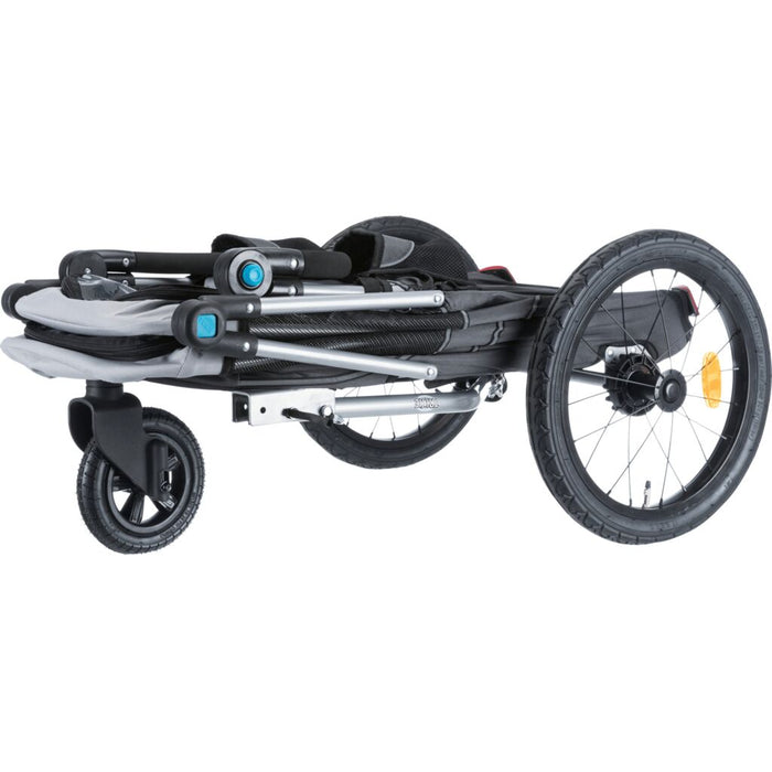 Fahrrad-Anhänger, Schnell-Falt-Funktion, grau
