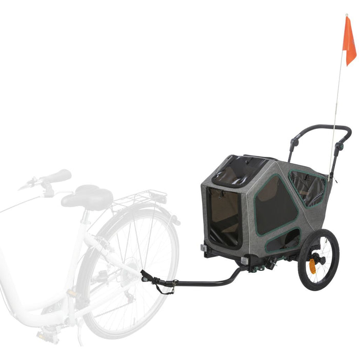 Fahrrad-Anhänger, grau/salbei