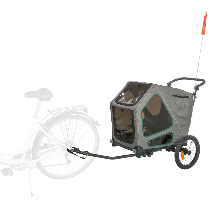 Fahrrad-Anhänger, grau/salbei
