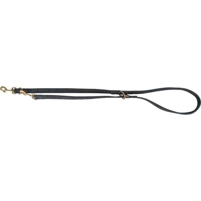 Pure V-Leine, Leder, schwarz