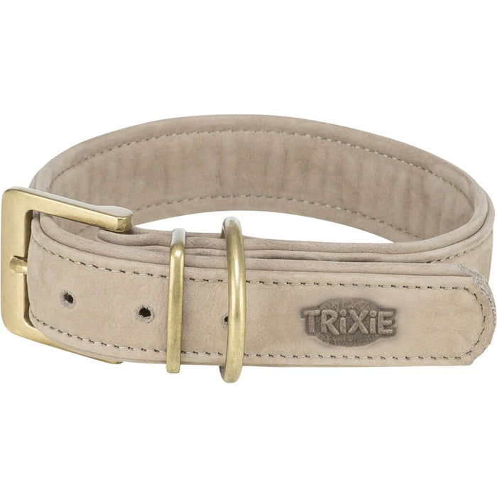 Pure Halsband, Leder, hellgrau