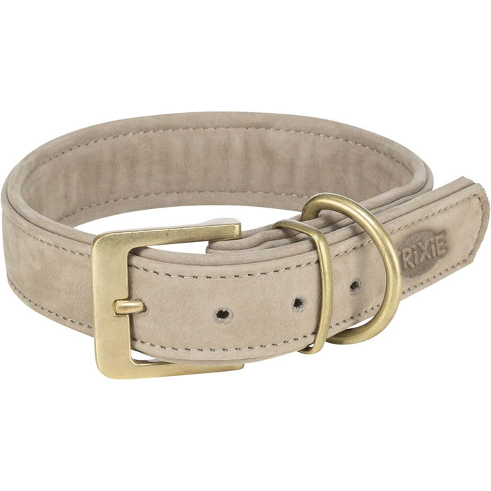 Pure Halsband, Leder, hellgrau