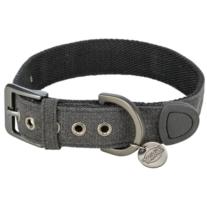 Halsband CityStyle, extra breit, Baumwolle, schwarz