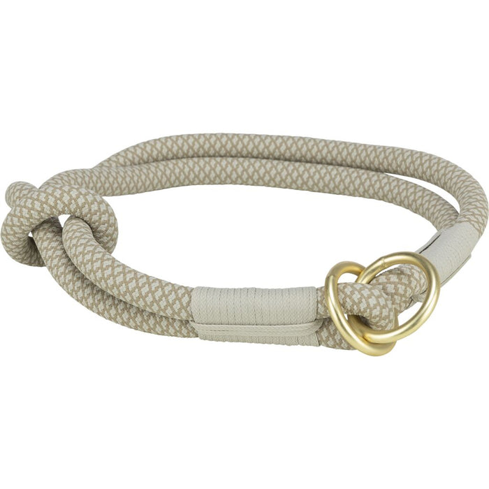 Soft Rope Zug-Stopp-Halsband, grau/hellgrau
